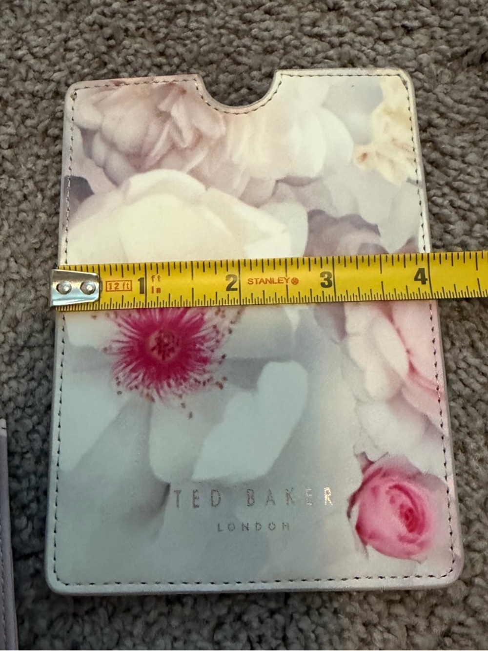 Ted Baker Pink Floral Jewelry Roll Case & Passport Holder Set - Picture 16 of 16